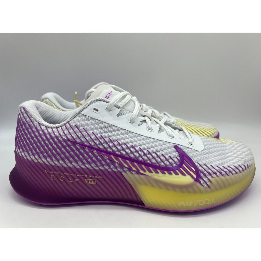 Nike Court Air Zoom Vapor 11 Tennis Women’s Size 9.5 White Fuchsia DR6965-101.